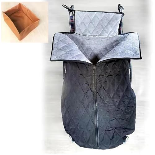 Wheelchair Thermal Blanket, Wheelchair Thickened Windproof Warm Quilt, Windproof/Easy to Put On and Take Off/Easy to Zipper, Used to Keep The Lower Body Warm