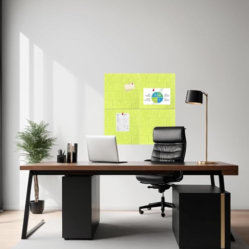 Tableaux d'affichage auto-adhésifs en feutre avec carreaux modulables
