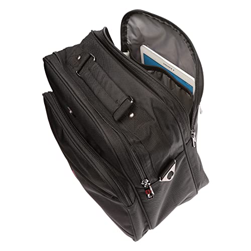 Christian Wippermann Arbeitstasche Herren - Hochwertige Flugbegleiter Tasche - Nylon Wasserabweisend, 30x34x20cm - 2 Hauptfächer mit Laptopfach - Abnehmbarer Trageriemen - 20L Volumen