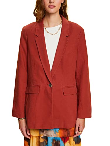 ESPRIT Damen 043EE1G303 Blazer, 805/TERRACOTTA, 42