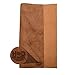 Hide & Drink, Leather Square for Crafts (12 x 12 in.), Tooling, Hobby Workshop, Medium Weight (1.8 mm Thick) Handmade (Old Tobacco)