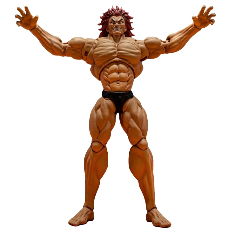 REOZIGN Hanma Yujiro Action figure in PVC fatte a mano, muscoli da combattimento mobili, 18 cm/7,1 pollici, souvenir da collezione