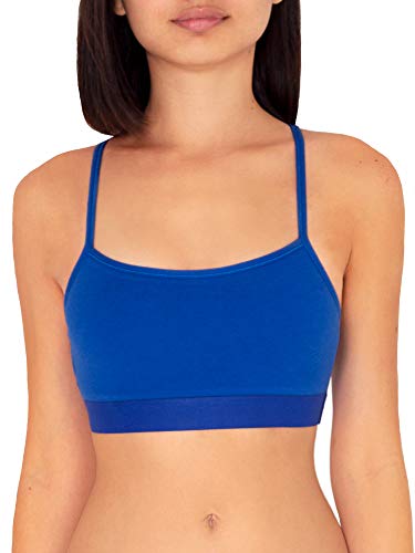 Image of Fruit of the Loom Women's Spaghetti Strap Cotton Sports Bra - All-Day Comfort & Easy Movement