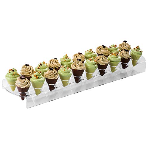 Paderno Display 380x100x25 mm plexiglas la clarté haute couture pour vos présentations de table