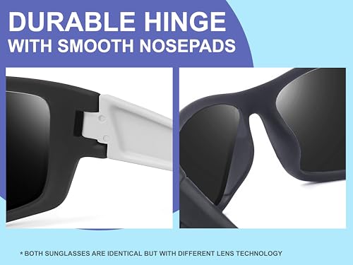 Image of Anemxer Combo of Night Driving HD Vision Glasses with Diamond Cut Design and Black Daytime UV400nm Sunglass for Men Women Anti Glare For Night Bike Riding Car driving