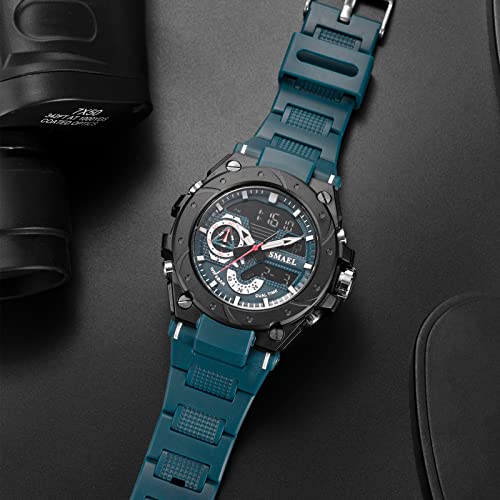 Montre militaire bleu SMAEL 8060 idéale pour le sport et l'aventure