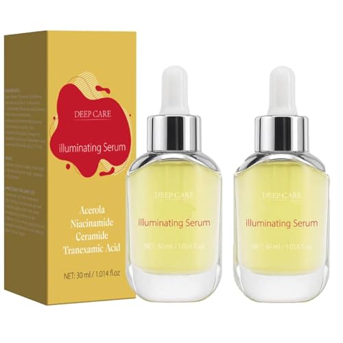 Sérum Iluminador Con Vitamina, Sérum Con Vitamina C Iluminador Que Refuerza La Barrera Hidratante, Mejora El Tono De La Piel, Para Todo Tipo De Pieles (2pcs)