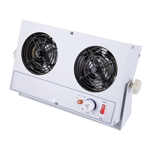 Ionizador de escritorio doble cabeza, velocidad de viento ajustable miniatura 6