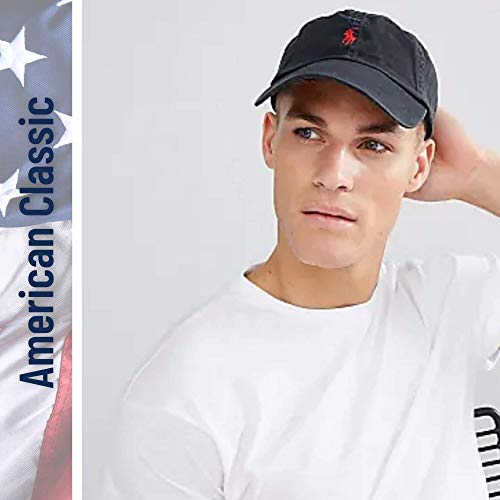Image of U.S. Polo Assn. Baseball Cap, 100% Cotton Adjustable Dad Hat with Small Pony Logo