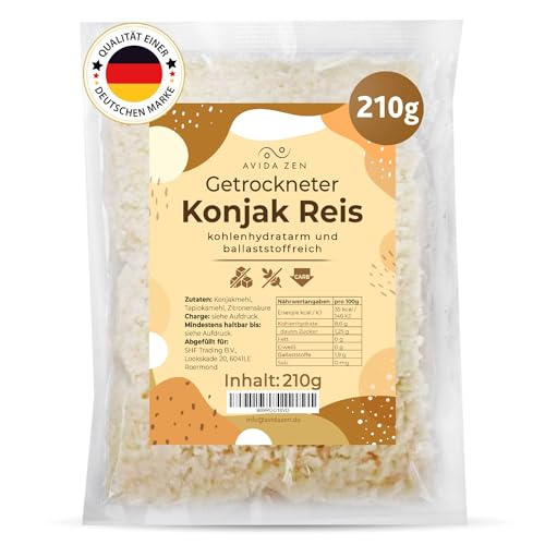 AVIDA ZEN Konjak Reis Zero und kohlenhydratarm Shirataki kalorienarm