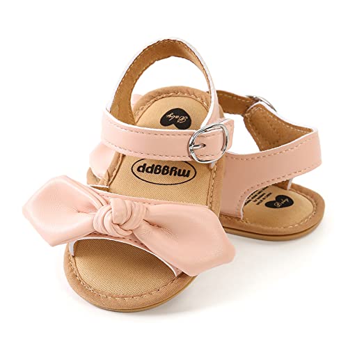 Image of Infant Baby Girls Boys Summer Sandals Premium Unisex Non Slip Rubber Soft Sole Breathable Toddler First Walker Outdoor Beach Shoes