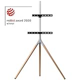 [page_title]-One For All Universelles Tripod TV-Stativ - Bildschirmgrößen 32-65'' - LCD/LED/Plasma/OLED/QLED-TV-Geräte/schwenkbar um 360° - Höhenverstellbar - VESA 400x400 - elegantes Design - WM7472