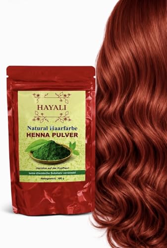 HAYALI Polvo de henna natural, sin sustancias químicas, 400 g
