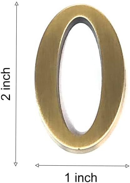 Miniatura 7 de Números de buzón de 2 pulgadas de aleación de zinc hueca, números de dirección de puerta 3D autoadhesivos para casa, apartamento, oficina,