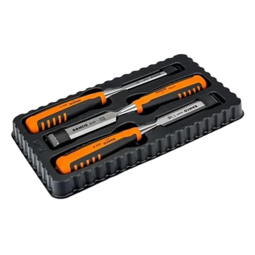 Bahco BAH424PS3 stickmejselsats, 12-18-25 mm 424P-S3-EUR, silver/orange/svart, 12/18/25 mm
