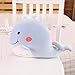 beauty eyes Kawaii Peluche Dinosauro Cuscino Giocattoli Peluche Ripiene Balena Maiale Pinguino Scaldamani Baby Doll Giocattoli Regali di Compleanno per I Bambini 33cm Balena Blu
