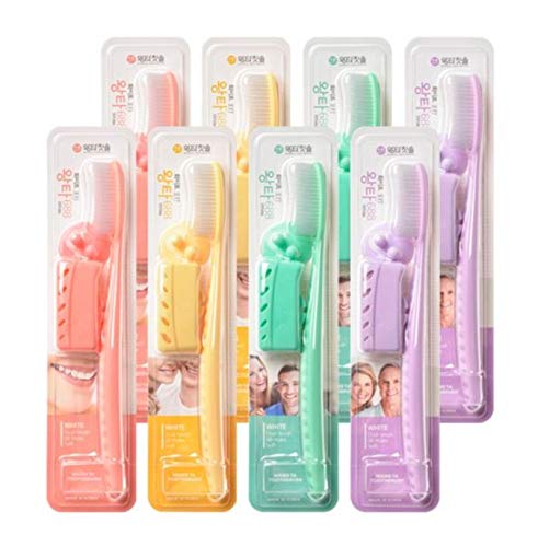 WANGTA Giant Toothbrush 688 Premium Big Size Toothbrush Set, Dental Care 8 Pieces + Cover + Hanger
