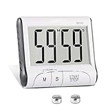 [Lauter Alarm küchen Timer] -- Mit lauter Schrägwarnung ist es leicht, diesen digitalen Küchentimer in einem anderen Raum oder im Obergeschoss zu hören, es ist nicht notwendig, das Auge auf der Uhr zu halten.
