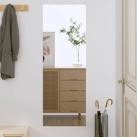 vidaXL Wall-Mounted Glass Mirror 40x100 cm Cover