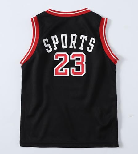 Image of Toddler Kids Sports Shorts Set Baby Boys Girls Jerseys 2 Piece Basketball Tank Top Mesh Shorts Set