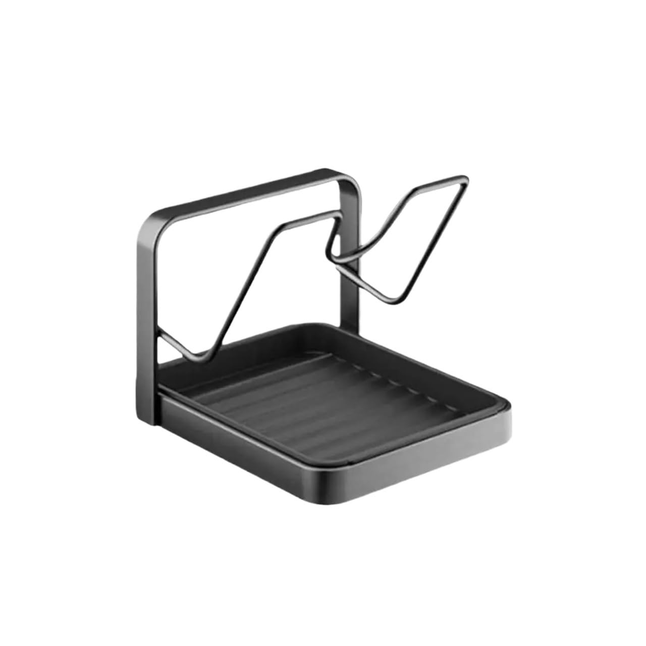 LYVQZPWLR Pot Lid Organizer Rack, Pan Lid Holder Space Saving Drain Tray Kitchen Rack Pot Ladle Spatula Plate Multicolor(Color 2)