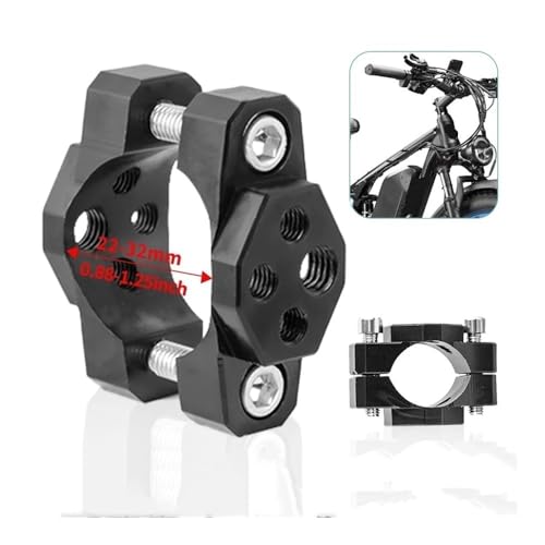 Support de fixation guidon moto avec collier antibrouillard - 2