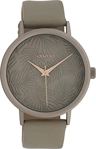 Preisvergleich Produktbild Oozoo Damenuhr mit Lederband 42 MM Taupe / Taupe / Taupe C10082