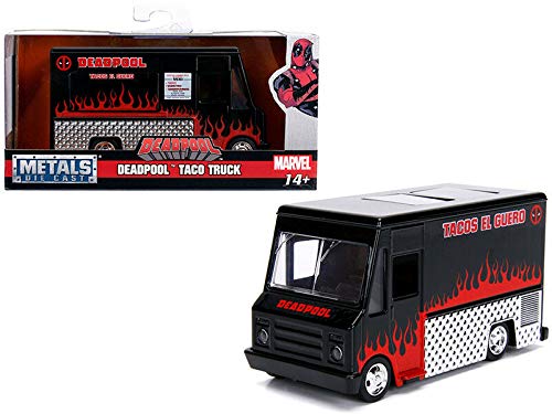 Amazon.com: Jada Deadpool Taco Truck Black Marvel Series 1/32