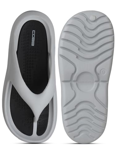 Image of COBB Men's Premium Slippers With Soft Acupressure Comfortable & Light Weight| Stylish & Anti-Skid | Casual Waterproof & Everyday Flip-Flop