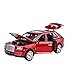 DXZJ 1:32 Diecast Bilancia Auto Giocattolo per Rolls Royce Cullinan Modelli 7 Porte Apribili Modello in Metallo Suono E Luce Tirare Indietro SUV Giocattoli per I Bambini (Colore : Rosso)