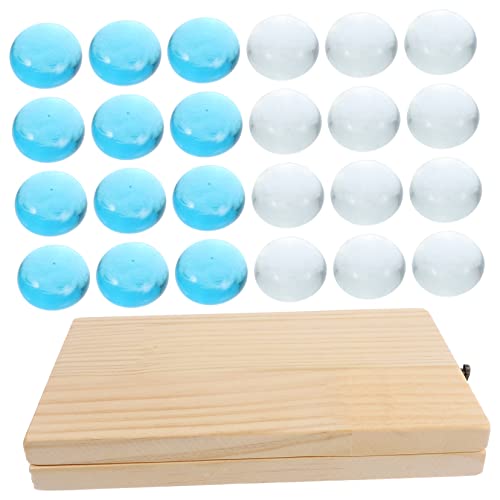 Sosoport 1 Set Portable Mancala Board Game Gem Chess for Adults Fun Educational Plaything for Family Interaction Lightweight Storage Design with Lock