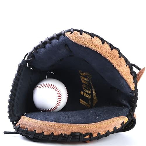 Gracfulcub Baseball Catcher Glove,Baseball And Softball Catcher'S Mitt For Kids Youth Adults,Cowhide Catcher'S Glove - Left Hand Glove thumb #6
