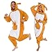 Silver Lilly Adult Pajamas - One Piece Cosplay Animal Costume Brown Kangaroo XL