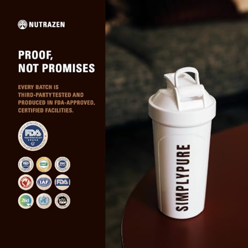 Image of SimplyPure Fermented Yeast Protein Powder - Chocochino | 288g (8 Sachets) | 24.7g Complete Protein | Muscle Recovery & Lean Muscle Support | Gym & Fitness Supplement for Men & Women | Vegan Protein Powder | PDCAAS 1.0 | With Probiotics & Digestive Enzymes
