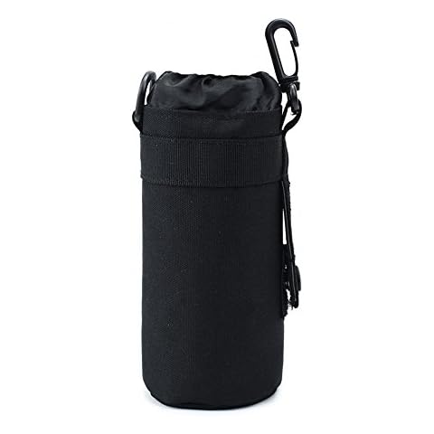 TEGOOL Water Bottle Sleeve Bag Holder Tactical Pouch (Black) Cover