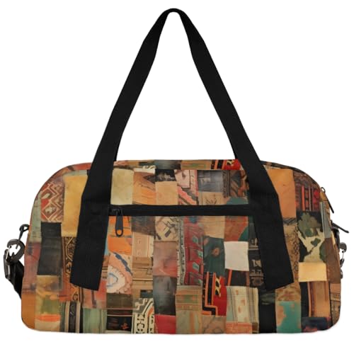 Creative Cube Kids Duffle Bag Boys Girls Small Sport Dance Gym Bag for Overnight Travel Weekender Carry On