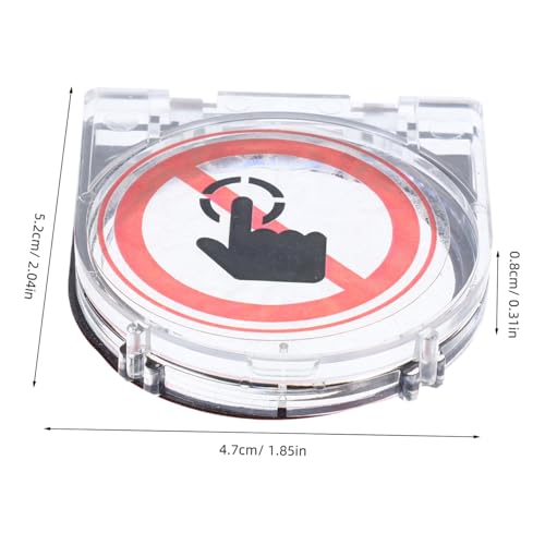 Protector botón encendido ordenador transparente de alta resistencia para PC 2