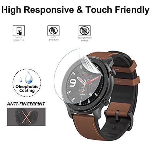 Image of BLACKSHEEP 2 Pack Membrane For Huawei Watch GT 3 46mm Full Screen Coverage Flexible Watch Screen Protector with Easy Installation Kit