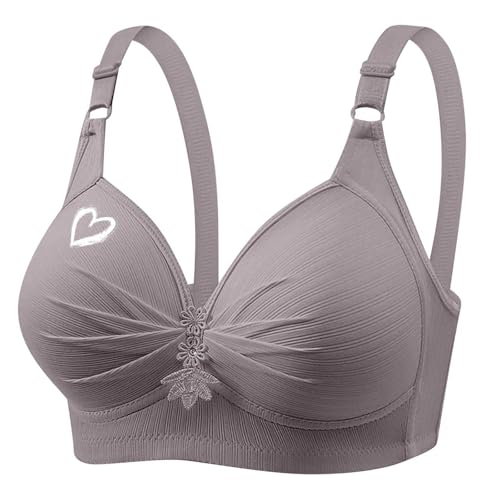 Cocila Sujetadores Deportivos Mujer para Sin Aros, Tallas Grandes, Cómodos Y De Uso Diario con Soporte Color Sujetador Reductor Grandes Post Cirugia Deportivo Alto Impacto Pack Aros Algodon S