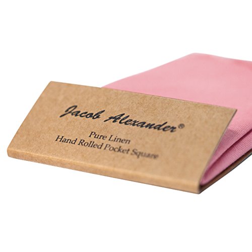 Image of Jacob Alexander Linen Handrolled 15 inch x 15 inch Pocket Square Hanky