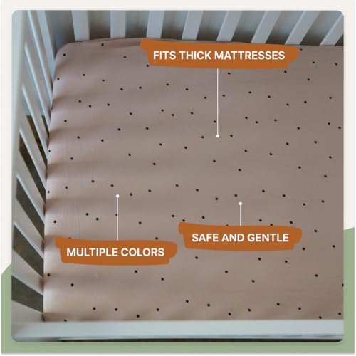 Image of Parker Baby Soft & Durable Fitted Baby Crib Sheets | Snug Fit for Standard Crib Mattresses | Machine Washable, Fade-Resistant & Modern Nursery Designs