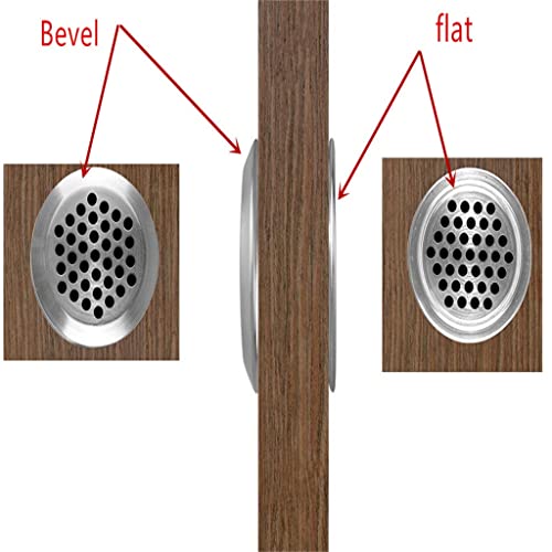 Rejilla de ventilación ajustable de doble cara de acero inoxidable para mueble miniatura 2
