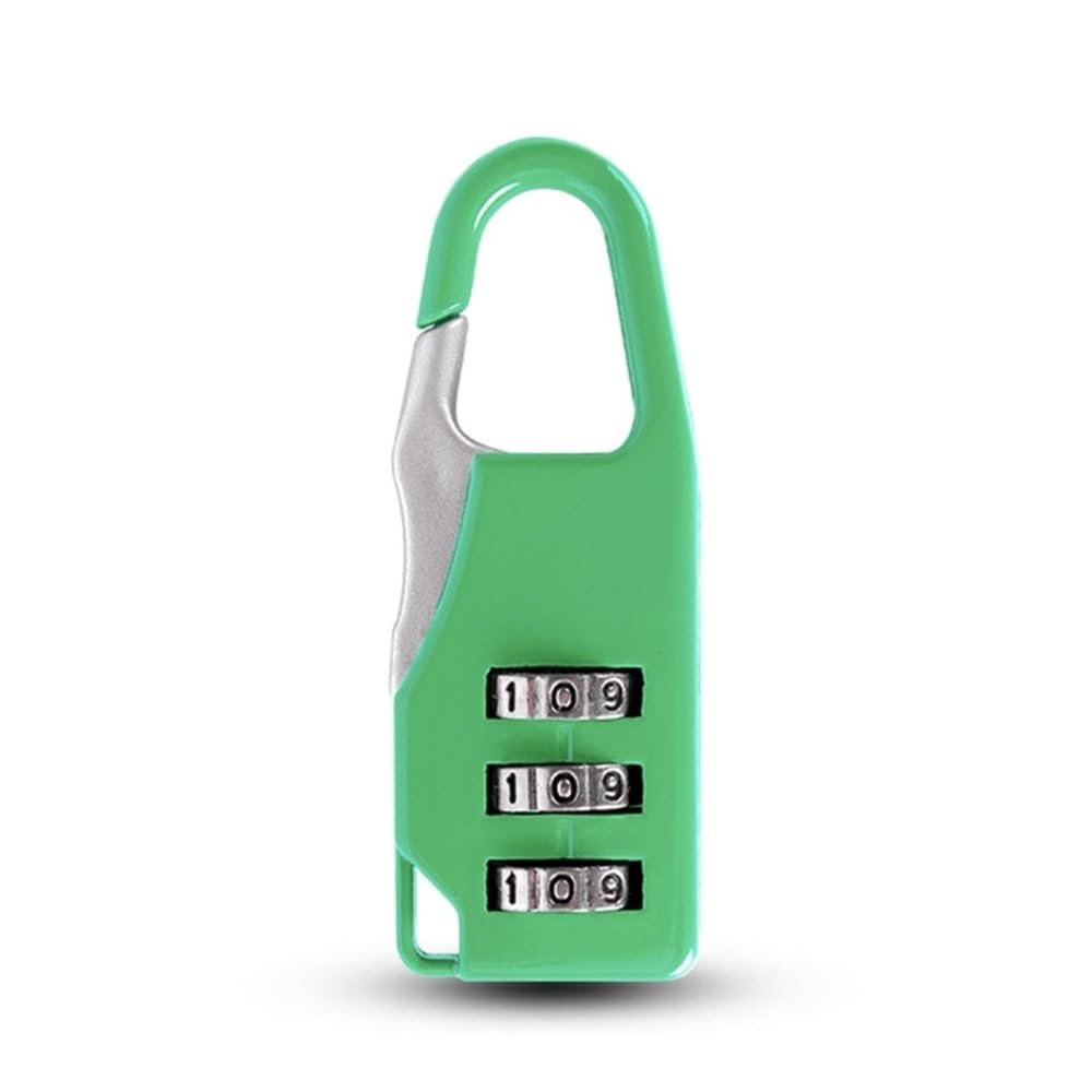 Suitcase Locks, Resettable 3-Digit Combination Padlock for Suitcases and Bags Multicolor(Groen)