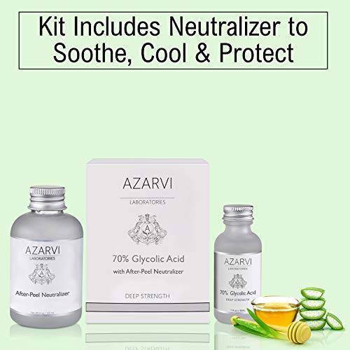 70% Glycolic Acid Peel Including After Peel Neutralizer. Wrinkles, Age Spots, Rough Skin Texture. Medium Strength. Contains Retinol & Vitamin C - Thumbnail 5