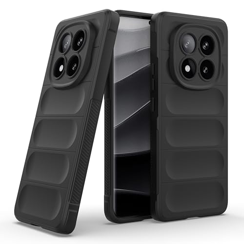 Image of Zapcase Back Case Cover for Mi Redmi Note 14 Pro Plus 5G | Compatible for Mi Redmi Note 14 Pro Plus 5G Back Cover | Liquid Silicon Magic Case with Camera Protection | Black