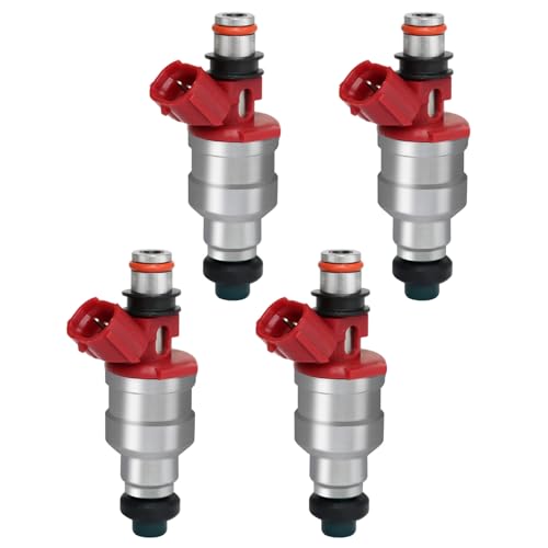 1989-1995 Fuel Injector Compatible for Toyota 4Runner, Pickup T100 89-95, 22RE 2.4L Engines (4pcs), Replace 23250-35040