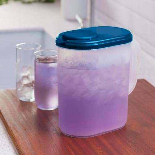 1 Gallon Water Pitcher with Lid & Pivot Spout -Slim Design Fits Fridge Door by JOEY'Z - Used condition - Image 4