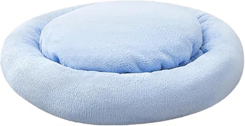 CokBlu 円形ペットベッド猫・犬用滑り止め機能付き・洗濯可能でふんわり蓬松、四季対応で秋冬防寒・全年可愛いペットクッション?