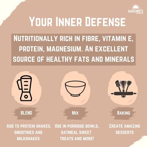 Almond Flour (500g) | Superfood | Perfect for Baking Cakes, Desserts & Bread | Keto-Friendly | Naturally Gluten-Free | High in Protein by Nature's Horizon®