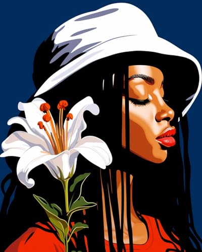 Kit peinture numérotée Afro-Américain cadeau créatif pour anniversaire